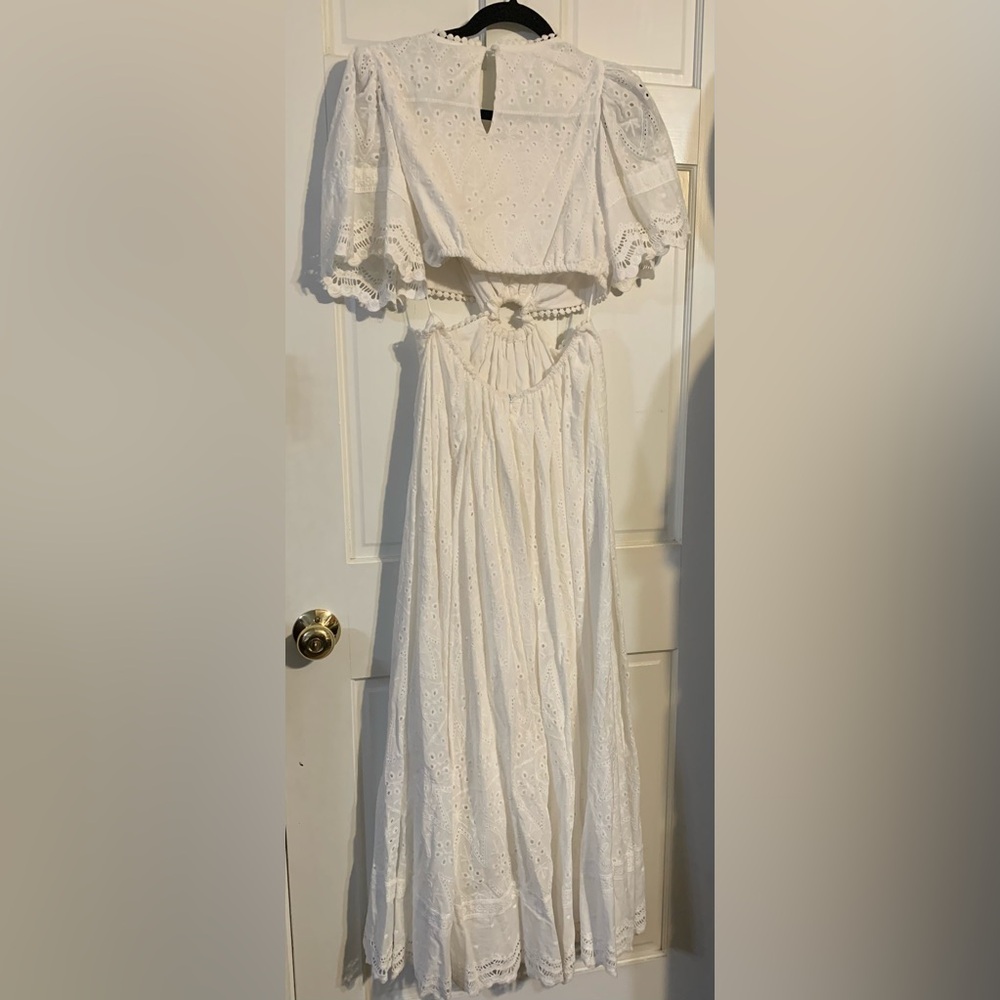 NWT Petal & Pup Merletto White Maxi Dress - Picture 8 of 10
